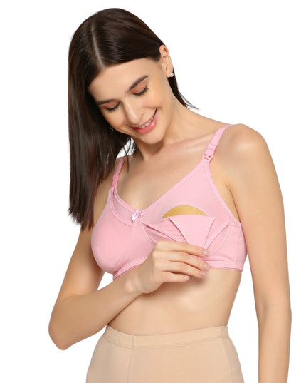 Evamomies Women's Full Cup Non Padded Feeding Bra | Nursing Bra | Maternity Bra