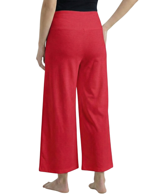 Evamomies Women's Cotton Lycra Regular Fit Maternity Palazzo for Pregnant Women Pre & Post Pregnancy