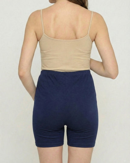 Evamomies Cotton Lycra Maternity Shorts Over The Belly for Pregnant Women for Pre & Post Pregnancy (Pack Of 1)