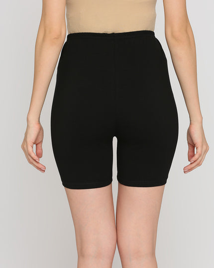 Evamomies Women's High Waist & Mid-Thigh Cotton Lycra Maternity Shorts|Pregnancy Panty|Maternity Panties Over The Belly  for the Pre & Post Pregnancy