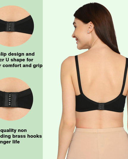Evamomies Women's Full Cup Non Padded Feeding Bra | Nursing Bra | Maternity Bra