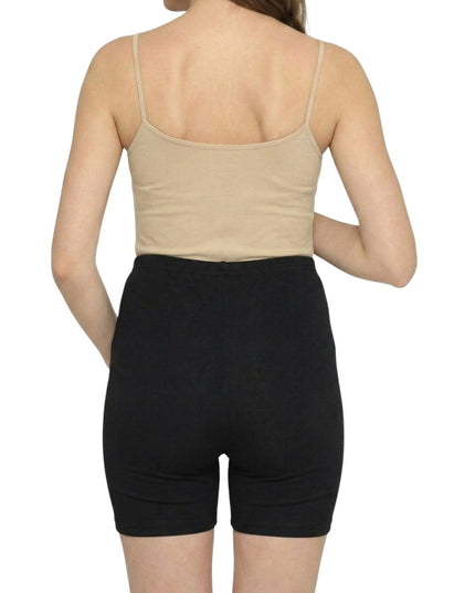 Evamomies Women's High Waist & Mid-Thigh Cotton Lycra Maternity Shorts|Pregnancy Panty|Maternity Panties Over The Belly  for the Pre & Post Pregnancy (Pack Of 3)