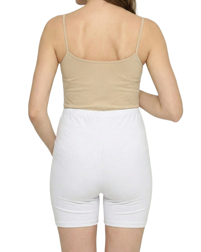 Evamomies Women's High Waist & Mid-Thigh Cotton Lycra Maternity Shorts|Pregnancy Panty|Maternity Panties Over The Belly  for the Pre & Post Pregnancy (Pack Of 1)