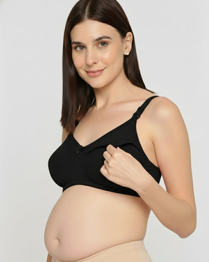 Evamomies Women's Full Cup Non Padded Feeding Bra | Nursing Bra | Maternity Bra