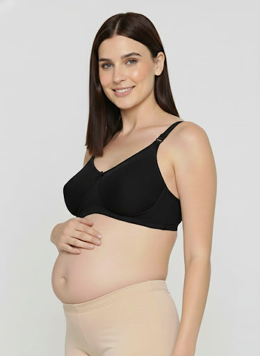 Evamomies Women's Full Cup Non Padded Feeding Bra | Nursing Bra | Maternity Bra