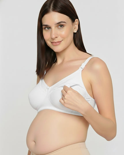 Evamomies Women's Full Cup Non Padded Feeding Bra | Nursing Bra | Maternity Bra |