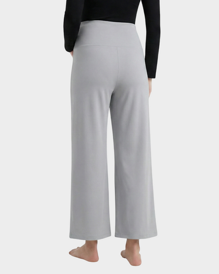 Evamomies Women's Cotton Lycra Regular Fit Maternity Palazzo for Pregnant Women Pre & Post Pregnancy
