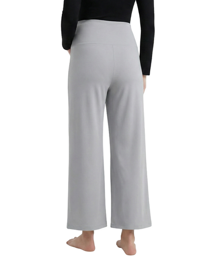 Evamomies Women's Cotton Lycra Regular Fit Maternity Palazzo for Pregnant Women Pre & Post Pregnancy