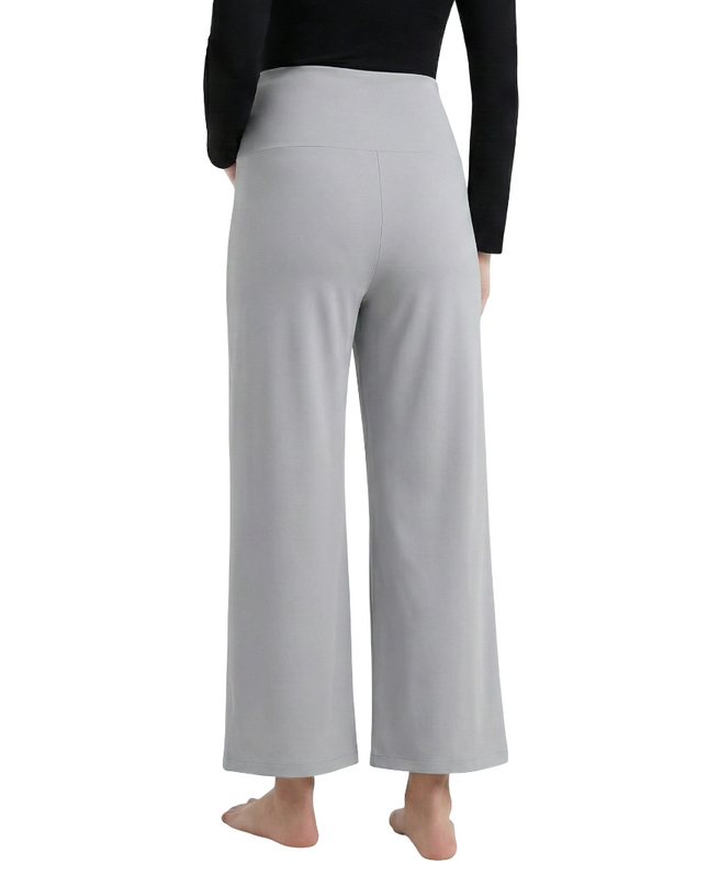 Evamomies Women's Cotton Lycra Regular Fit Maternity Palazzo for Pregnant Women Pre & Post Pregnancy