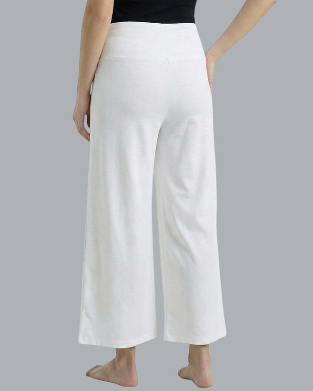 Evamomies Women's Cotton Lycra Regular Fit Maternity Palazzo for Pregnant Women Pre & Post Pregnancy