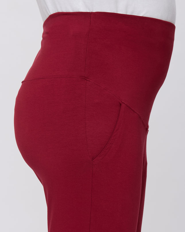 Evamomies Women's Cotton Lycra Maternity Leggings for Pregnant Women Pre & Post Pregnancy