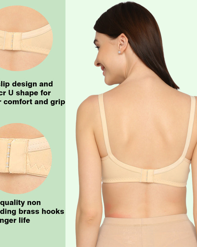 Evamomies Women's Full Cup Non Padded Feeding Bra | Nursing Bra | Maternity Bra