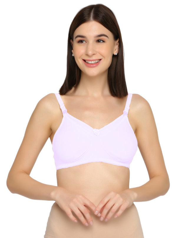 Evamomies Women's Full Cup Non Padded Feeding Bra | Nursing Bra | Maternity Bra