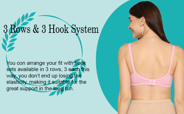 Evamomies Women's Full Cup Non Padded Feeding Bra | Nursing Bra | Maternity Bra (Pack Of 3)
