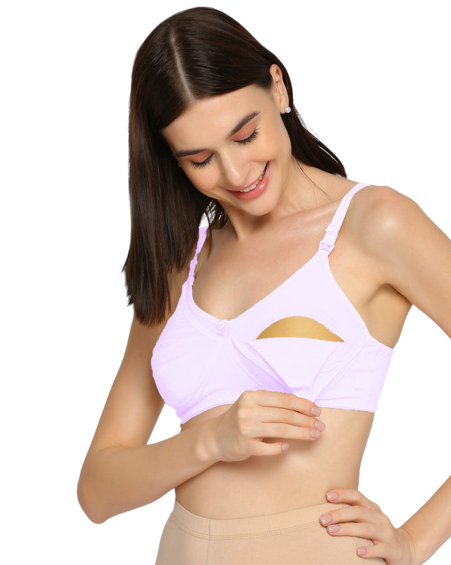 Evamomies Women's Full Cup Non Padded Feeding Bra | Nursing Bra | Maternity Bra